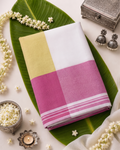 Pure Cotton White Handloom Saree